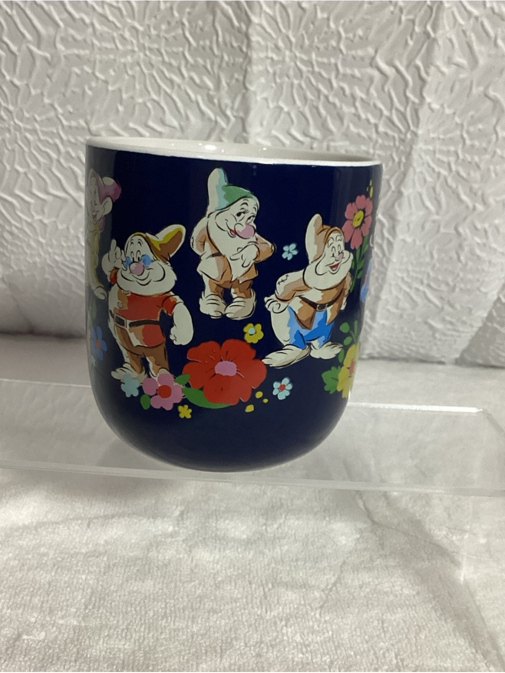 Disney Princess Snow White and Seven Dwarfs Blue Coffee Ceramic Mug Cup by Zrike - Picture 3 of 8